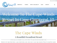 Tablet Screenshot of capewindscondo.com